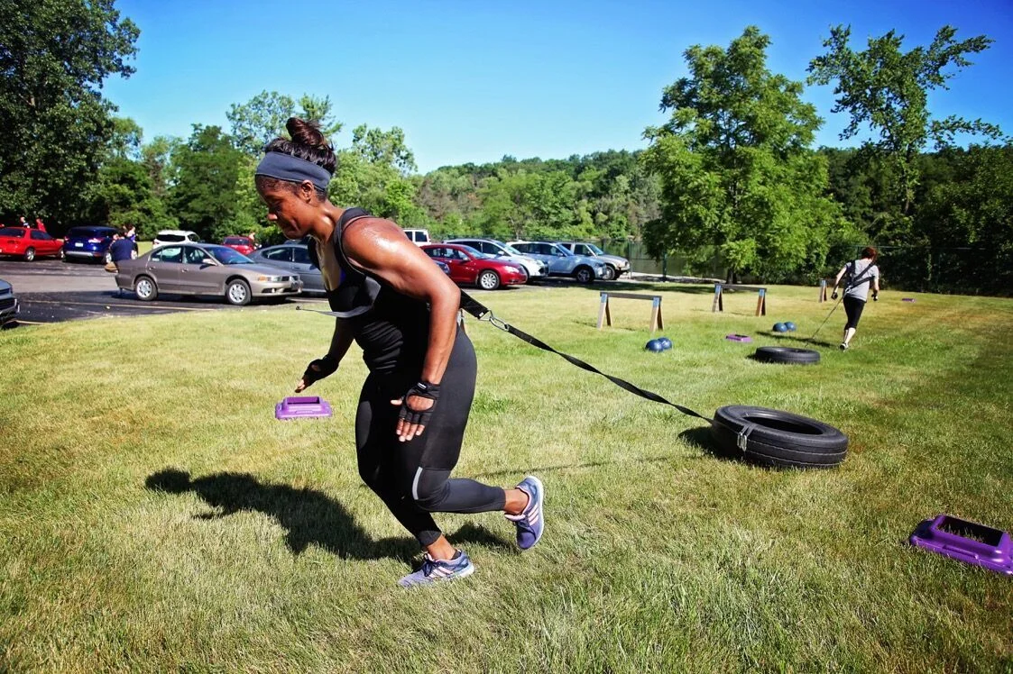Harness sprints - Outdoor Boot Camp