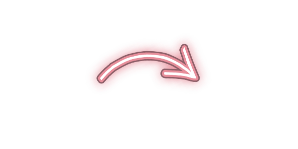 An illustrated arrow in pink pointing downward with a curved path.
