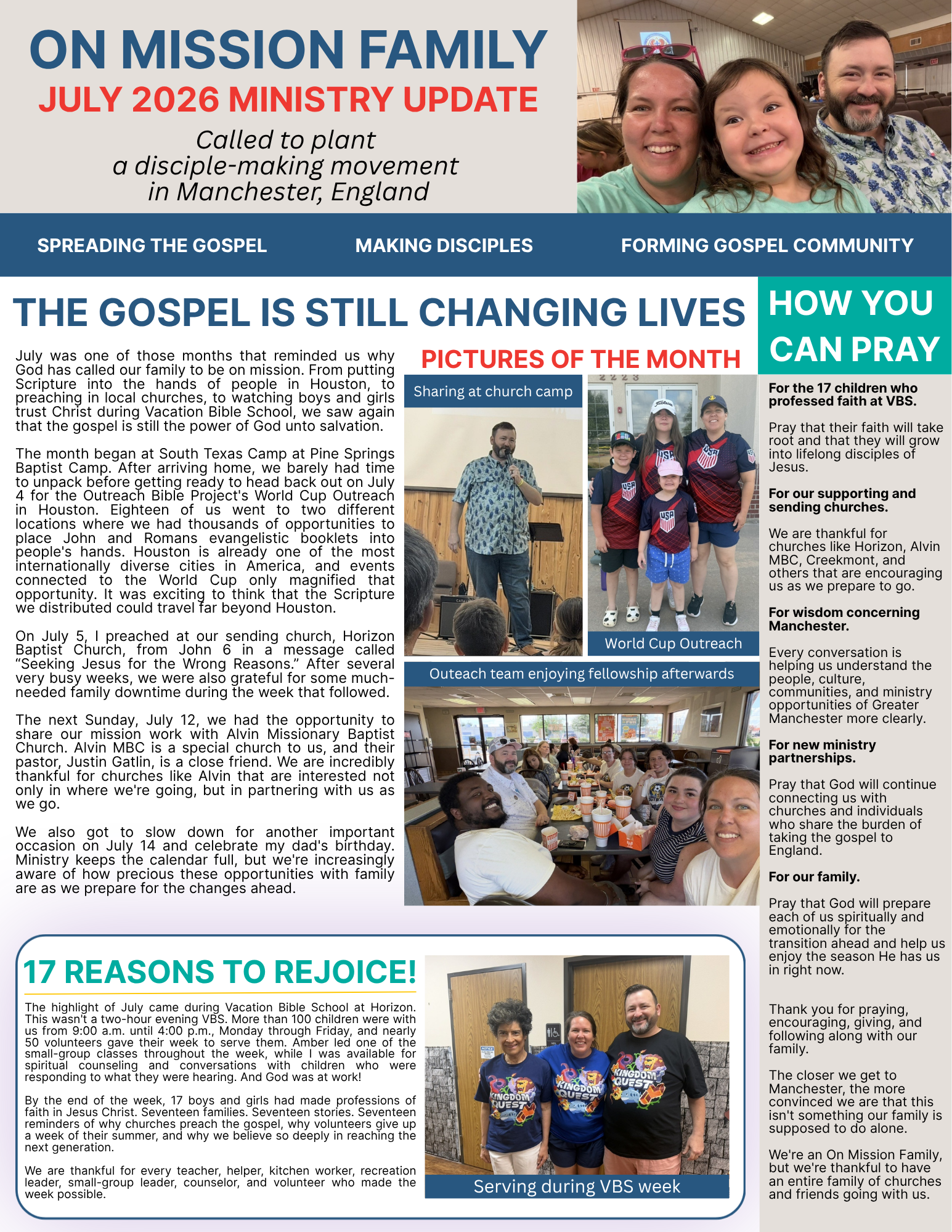 July 2026 Newsletter