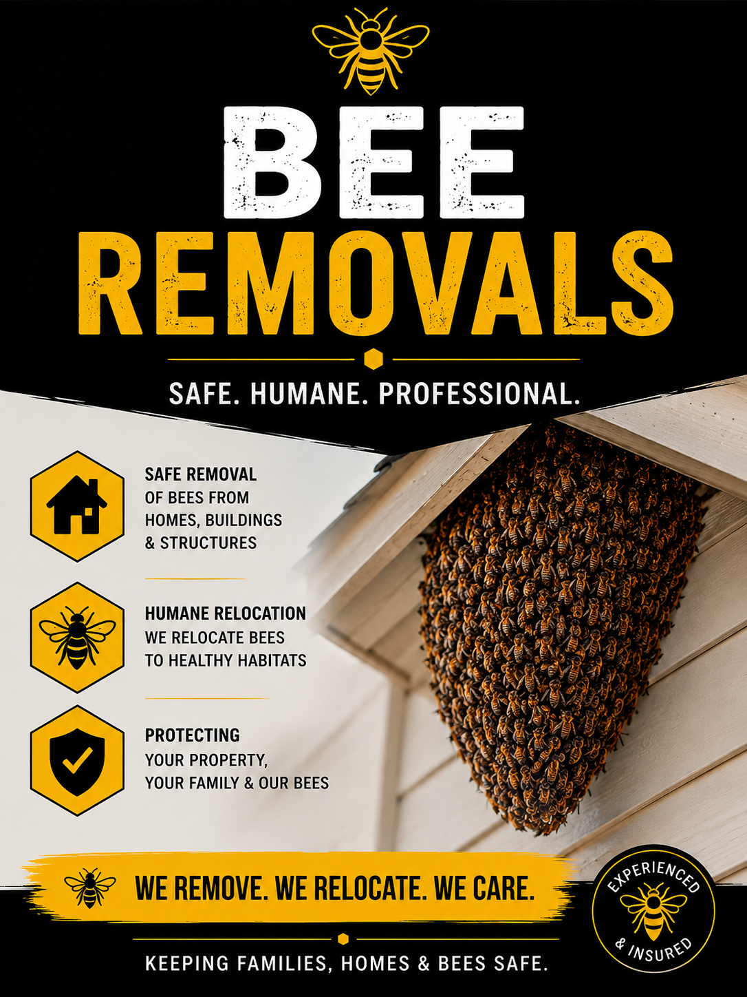 Honey Bee Swarm Removal & Live Bee Hive Removal in Central Texas