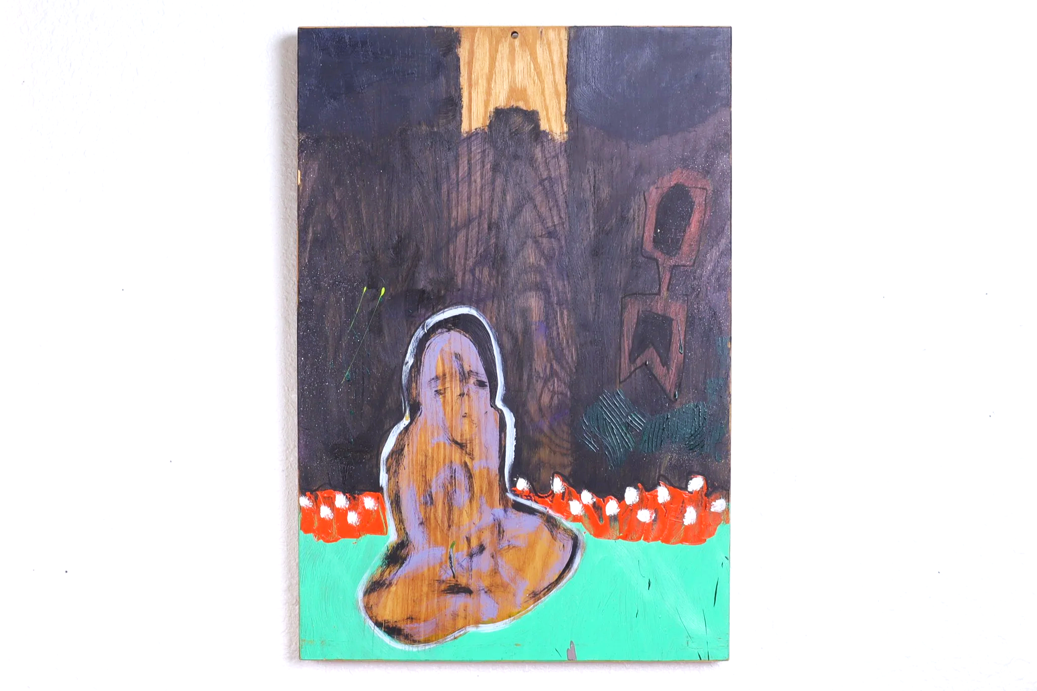 4018 Meditating Figure on Travel Easel Backing