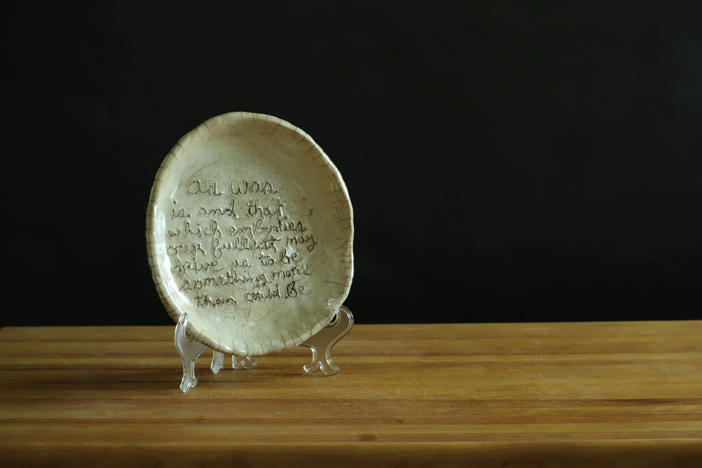 1004 Plate with Words
