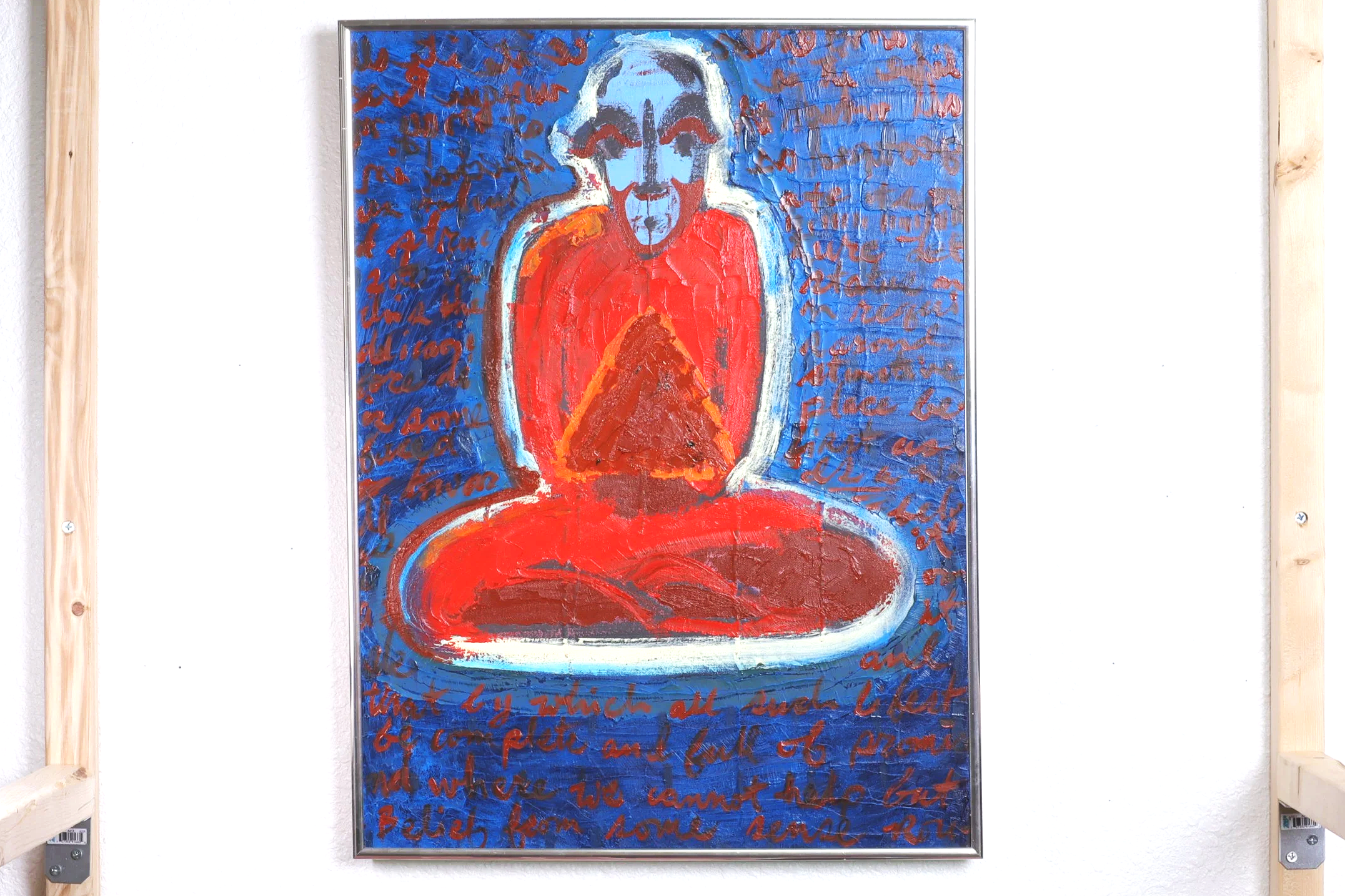 4021 Triangle and Meditating Figure with Words