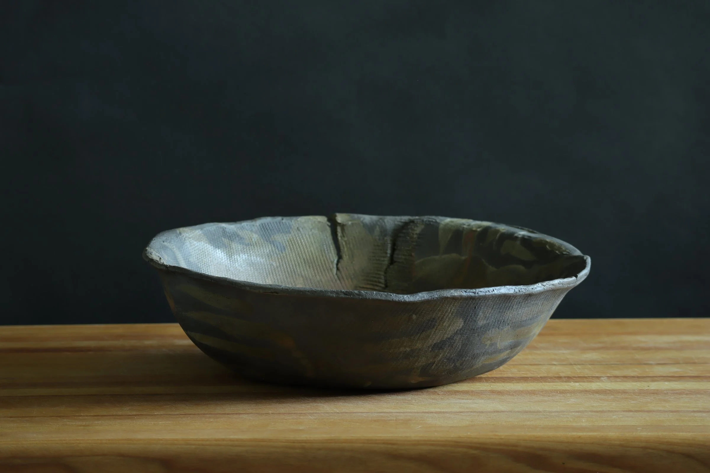 1008 Large Bowl with Crosshatch Artwork 02.JPG