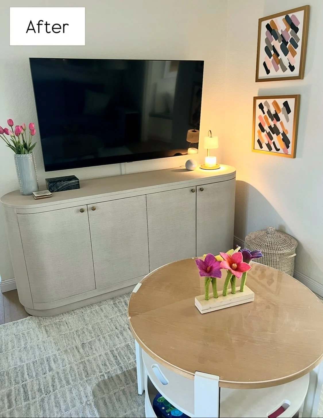 FAMILY FUNCTION - small spaces often require the most attention to create a calm, organized, and functional atmosphere. From cluttered chaos to a serene retreat for kids and parents to recharge and unwind 📺📚🎨
