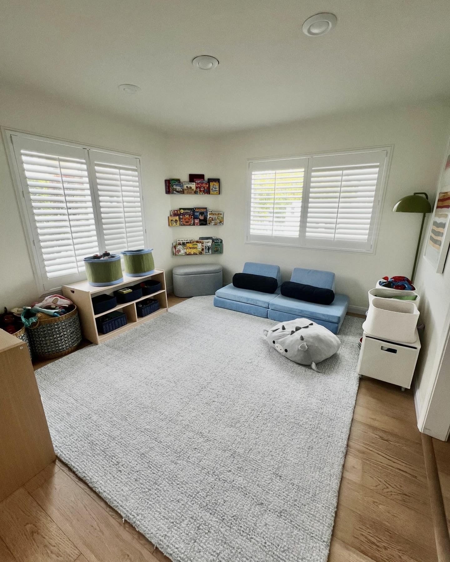 Organized kid's playroom