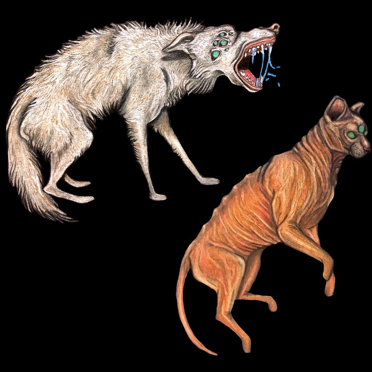 Untitled, Colored pencil on illustration board