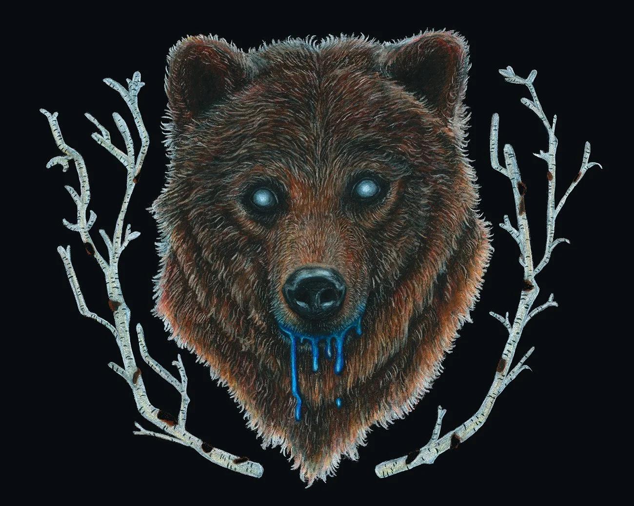 Blue, Colored pencil on illustration board, 8x10in.
