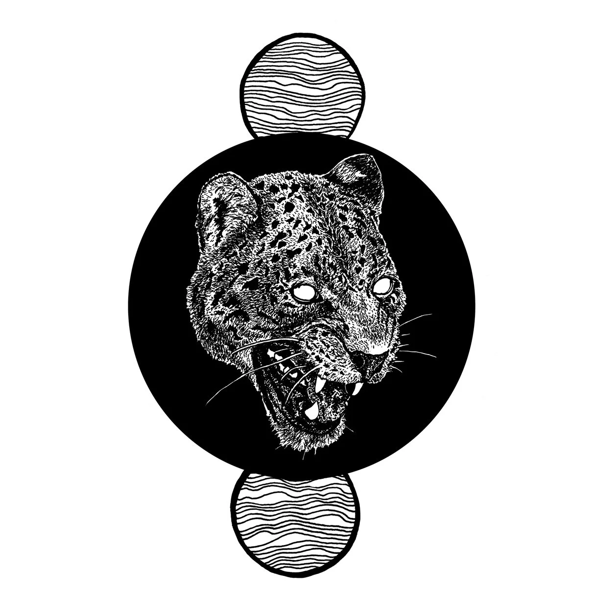 Untitled, Ink on Bristol, 8x8in.