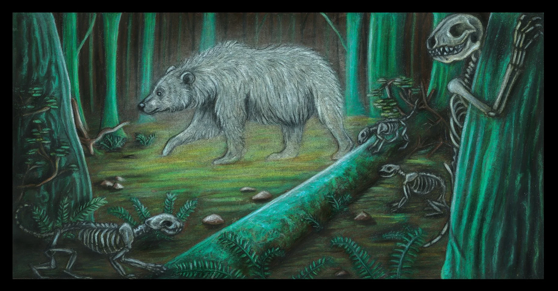 Untitled, Colored pencil on illustration board, 6x10in.