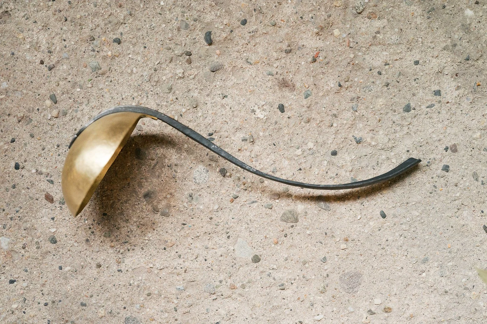 Formed Brass and Forged Iron Handle