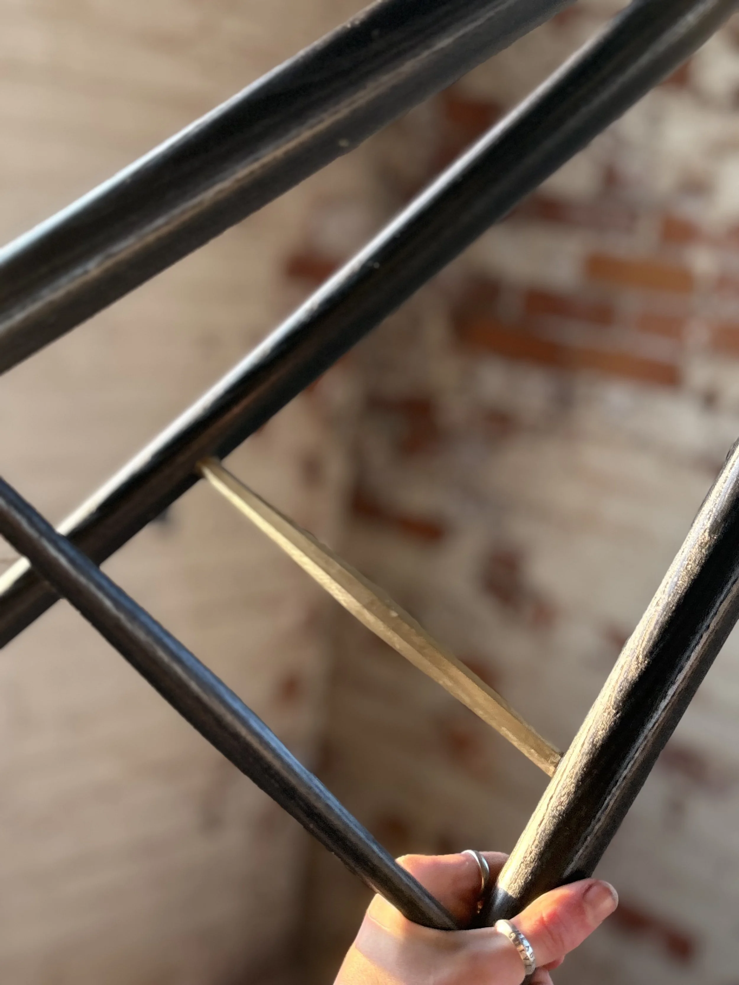 Ash and Brass plant stand
