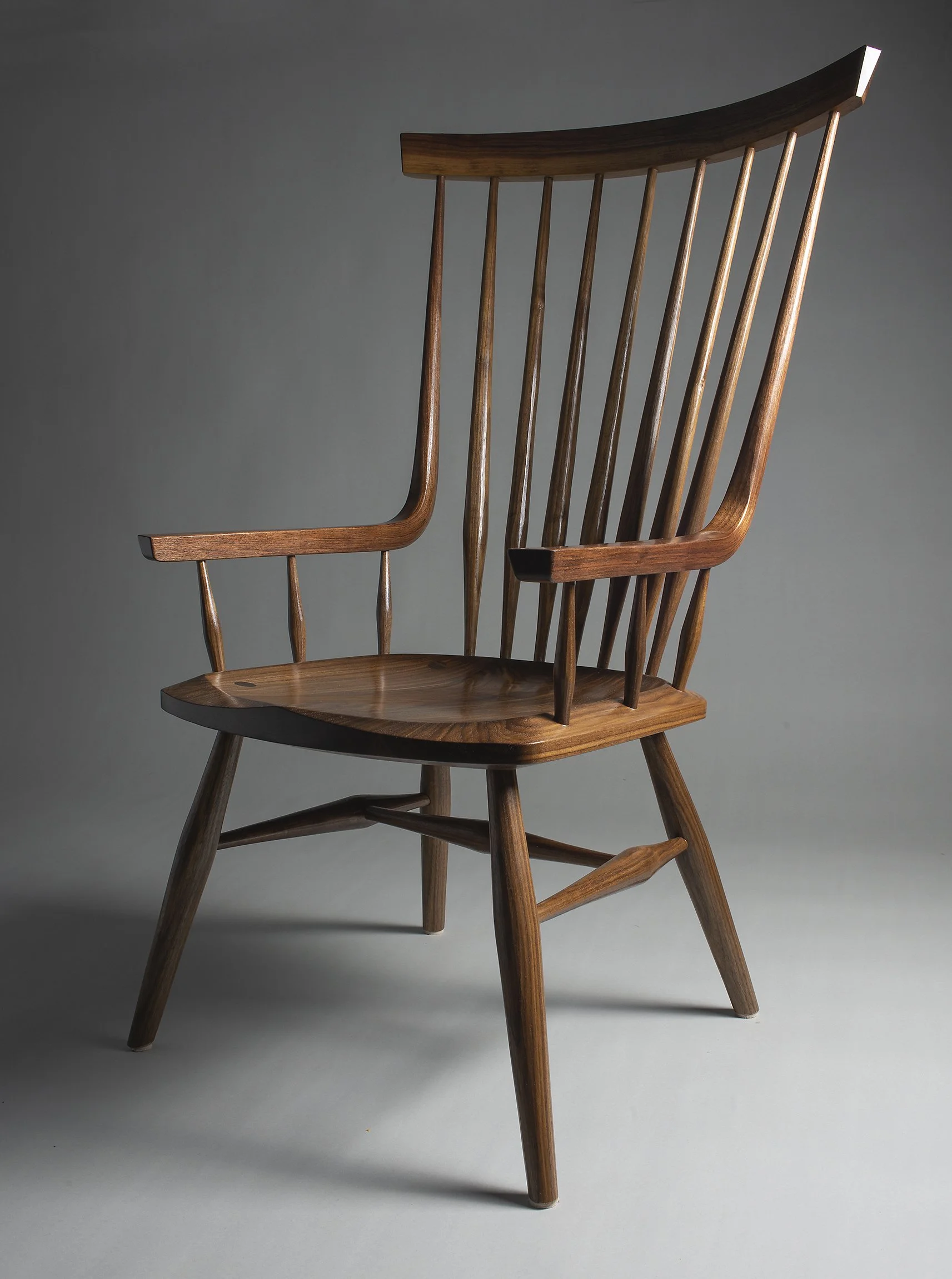 Walnut lounge chair