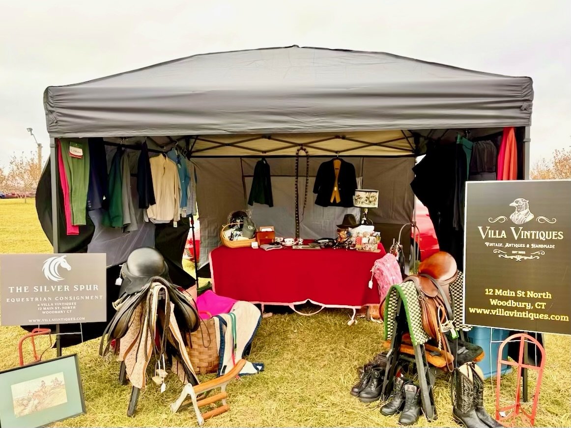 The Silver Spur Equestrian Consignment set up at the annual Hunter Pace for the Bethlehem Land Trust