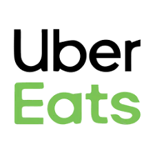 Uber Eats logo with black and green text.