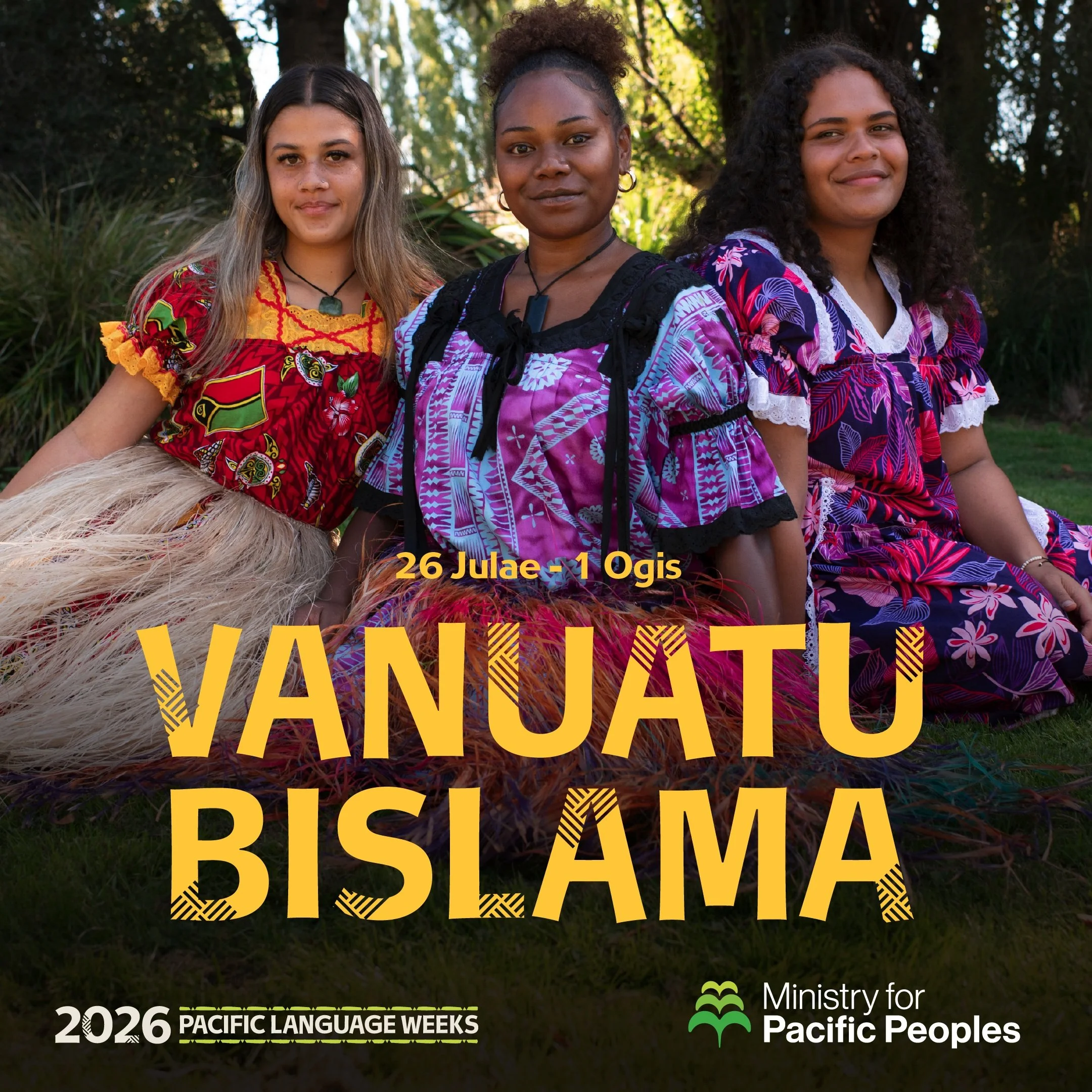 Halo, @ministryforpacificpeoples_ language weeks are celebrated all year. Today marks Vanuatu Bislama Language Week, and the 2026 theme is "Tokbaot klaemet jenis &ndash; Hemi tru samting mo yumi mas lukaotem gud laef" - Talk about climate c