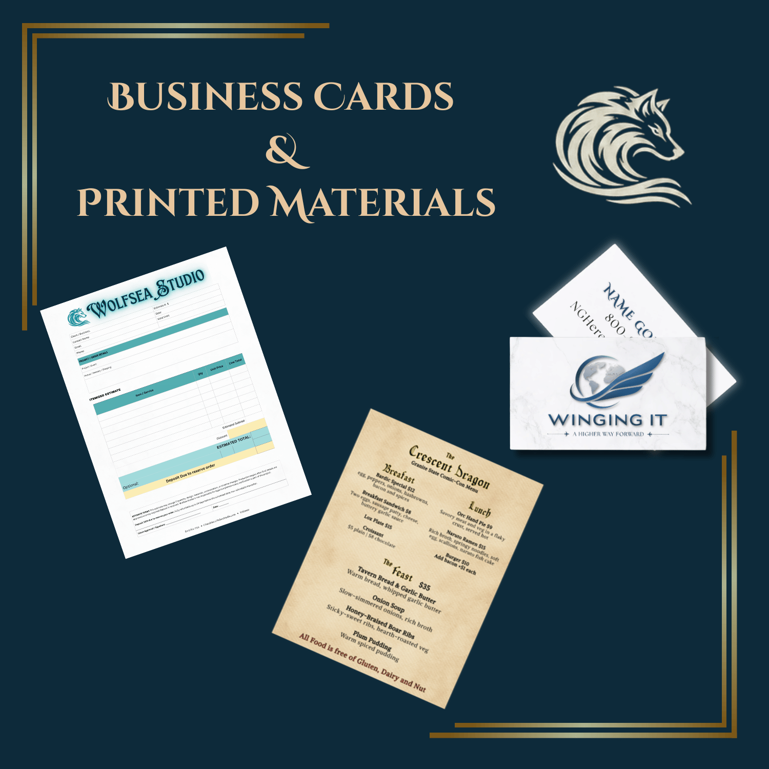 Business Cards & Printed Materials