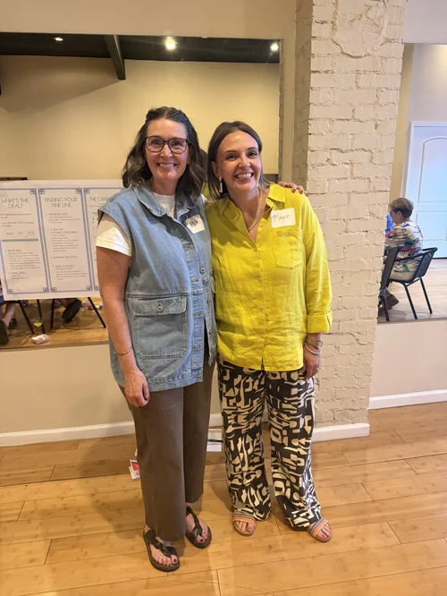 Megan and Jami at a West Wind Mahjong Society event