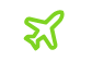 Green airplane icon