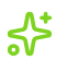 A simple green airplane icon with a plus sign.