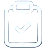 Clipboard with a checkmark