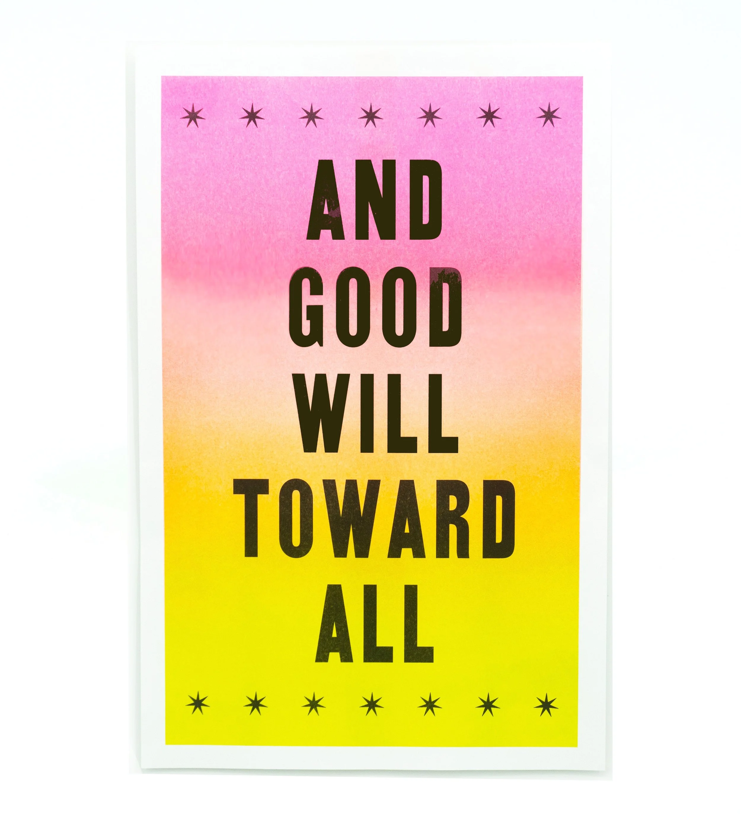 And Good Will Toward All Riso Print