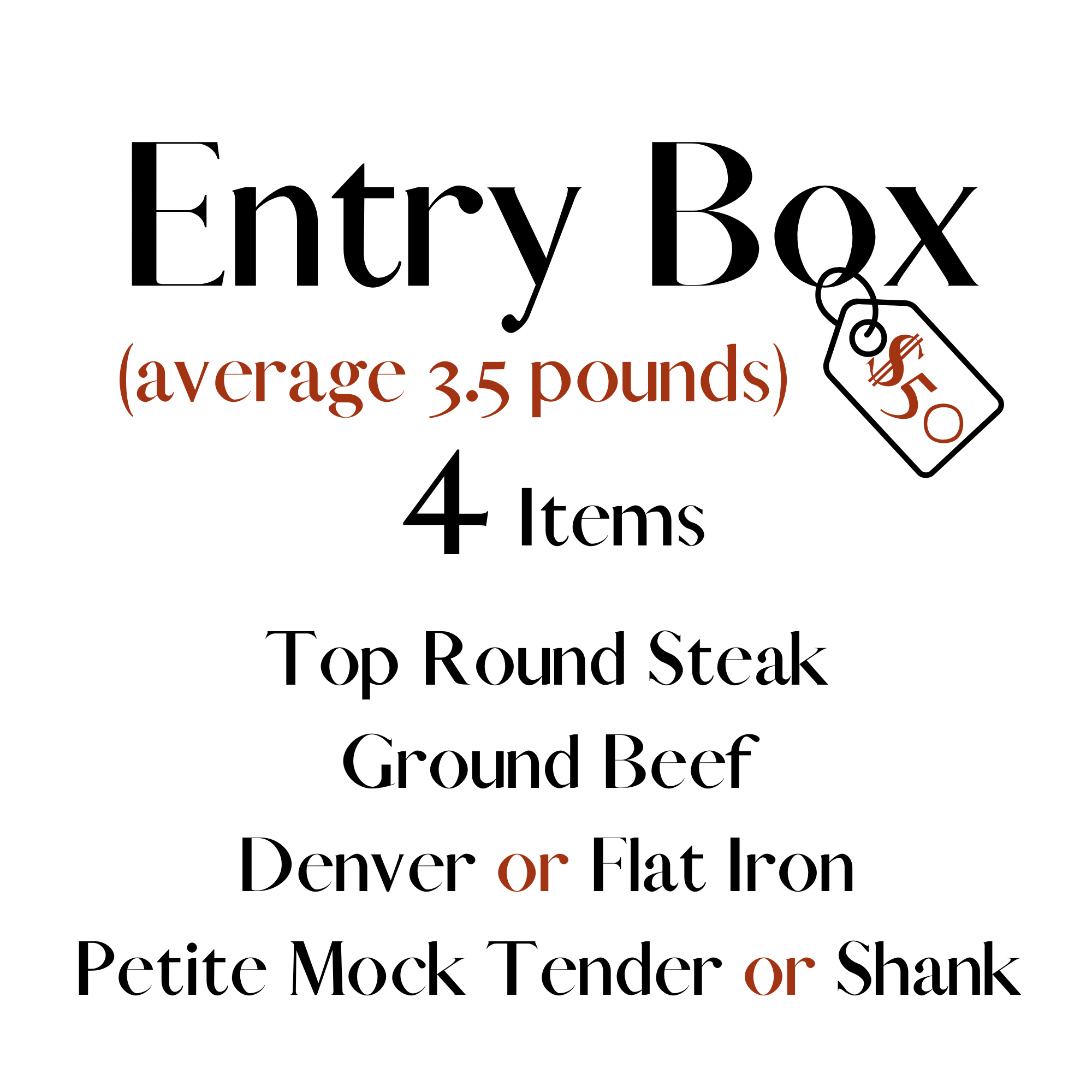 Entry Box (3.5lb avg.)