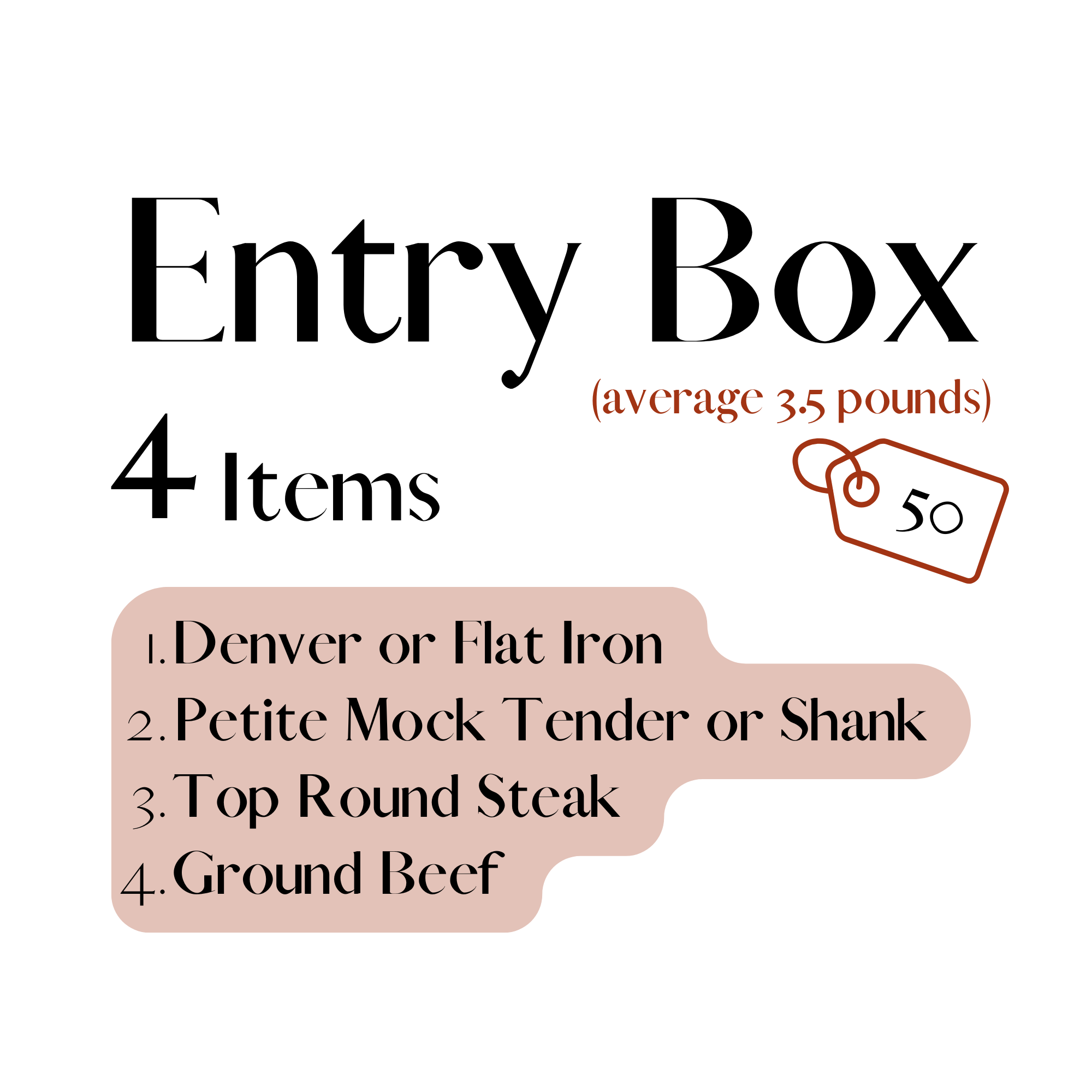Entry Box (3.5lb avg.)