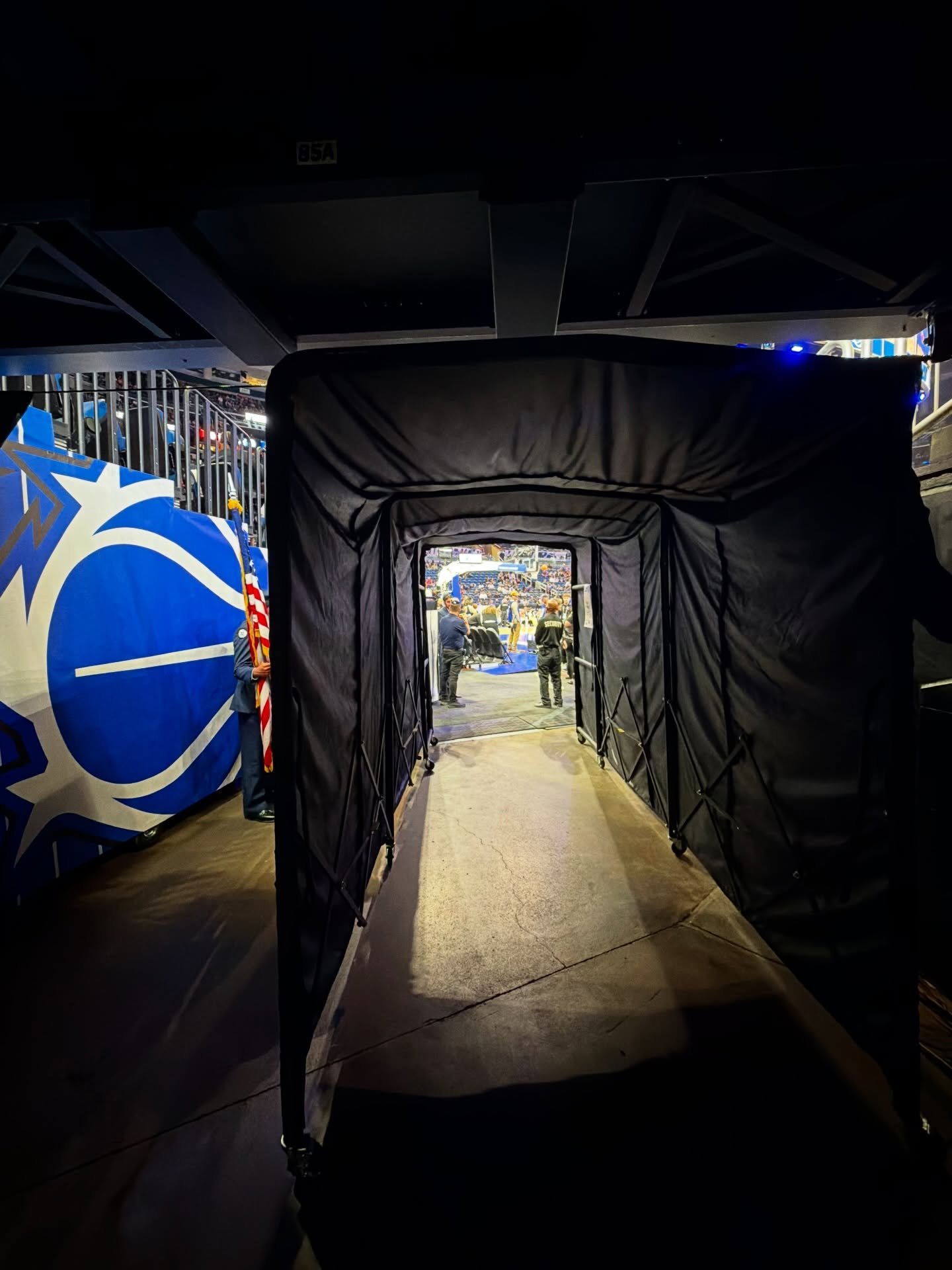 Right before the moment.

Backstage. Quiet. Focused.

@jozstudio1 getting ready to take the stage about to sign the National Anthem for our 5th Annual ASL Awareness Night with the @orlandomagic.

Through this tunnel&hellip;
into the lights&hellip;
an