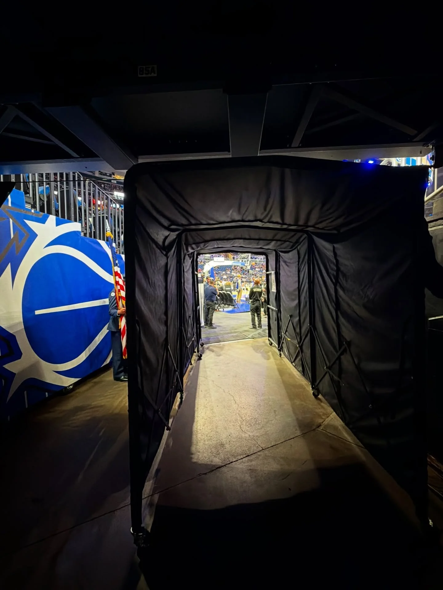 Right before the moment.

Backstage. Quiet. Focused.

@jozstudio1 getting ready to take the stage about to sign the National Anthem for our 5th Annual ASL Awareness Night with the @orlandomagic.

Through this tunnel&hellip;
into the lights&hellip;
an