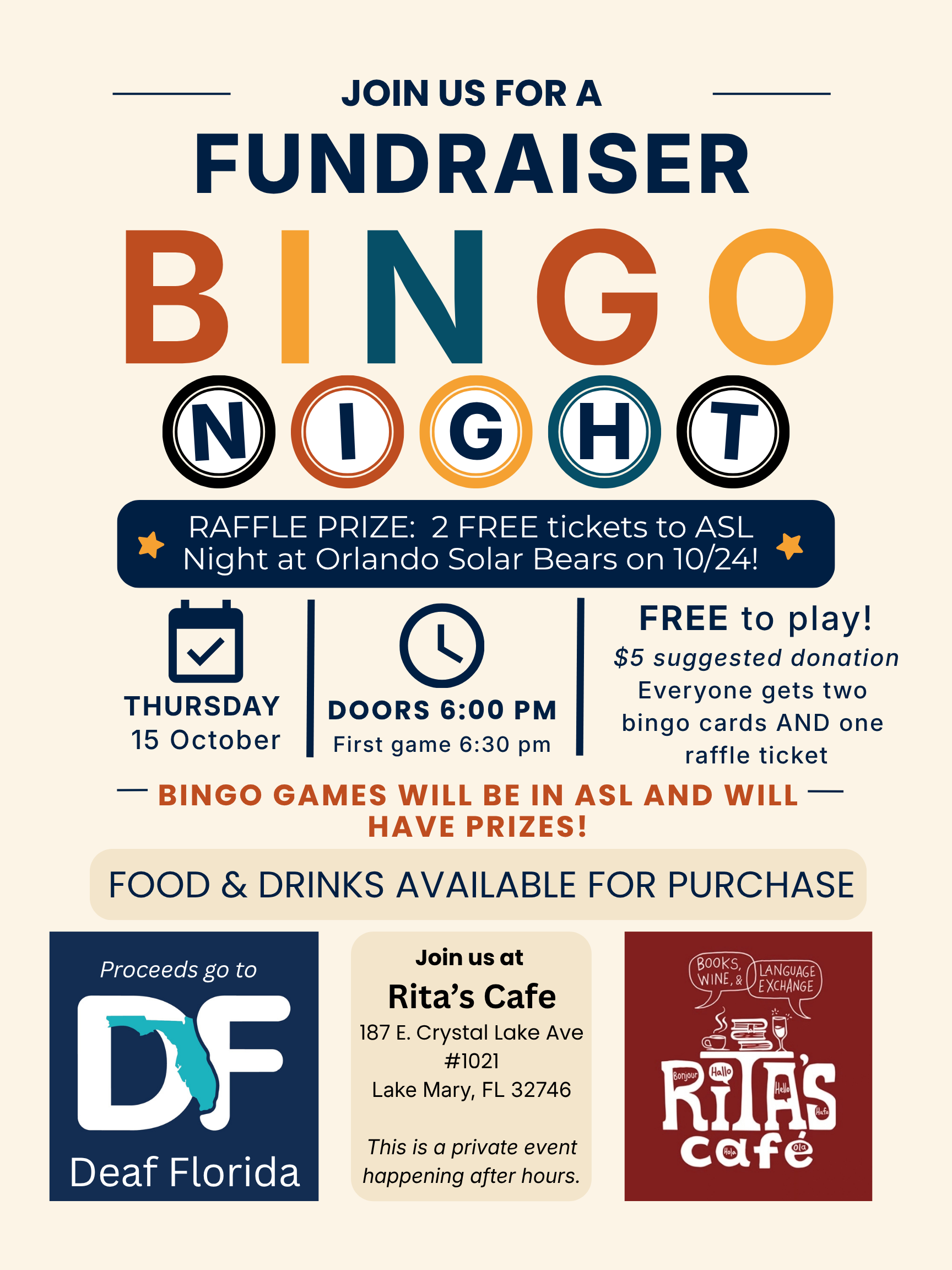 ASL BINGO Night | A Deaf Florida Fundraiser