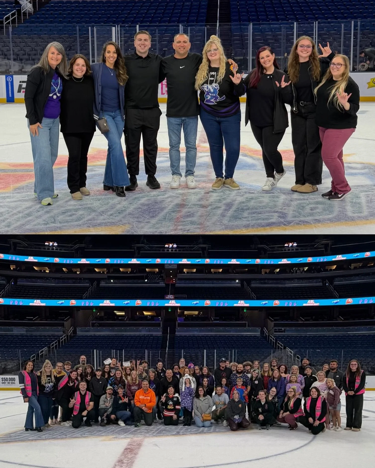 From the bottom of our hearts, THANK YOU 💜

Photo 1: To our amazing interpreters from @fridcentral, thank you for volunteering your time and talent to make communication fully accessible all night long. You made sure everyone could connect, take par