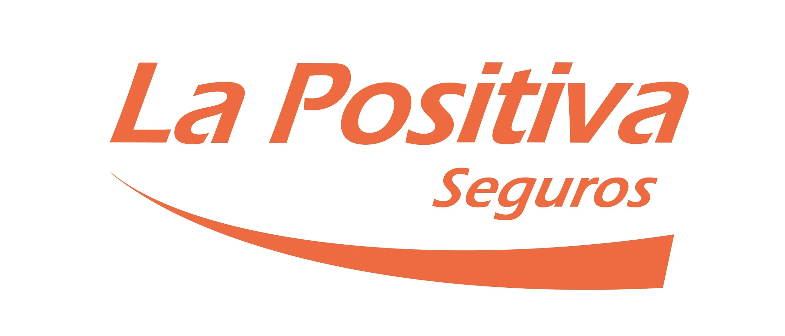 Logo with orange text reading 'La Positiva Seguros'.
