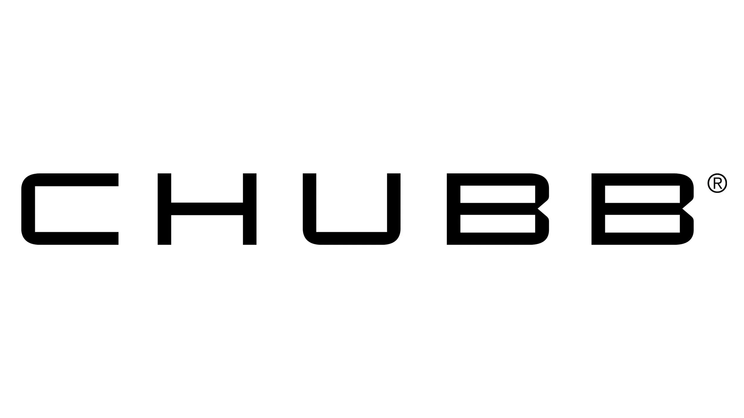 The text 'CHUBB' in bold, black, stylized letters on a white background.