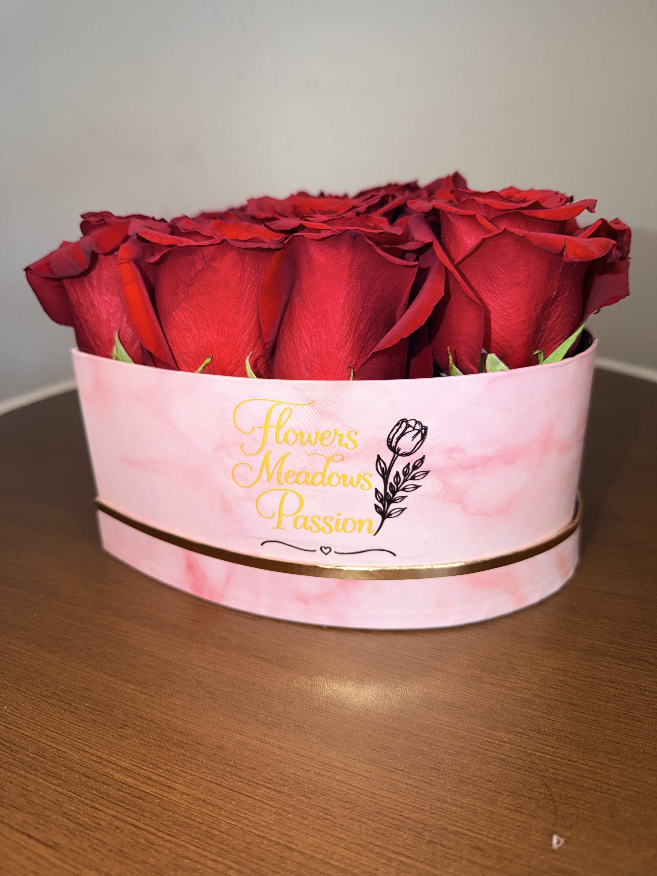 Heart of Dozen Roses