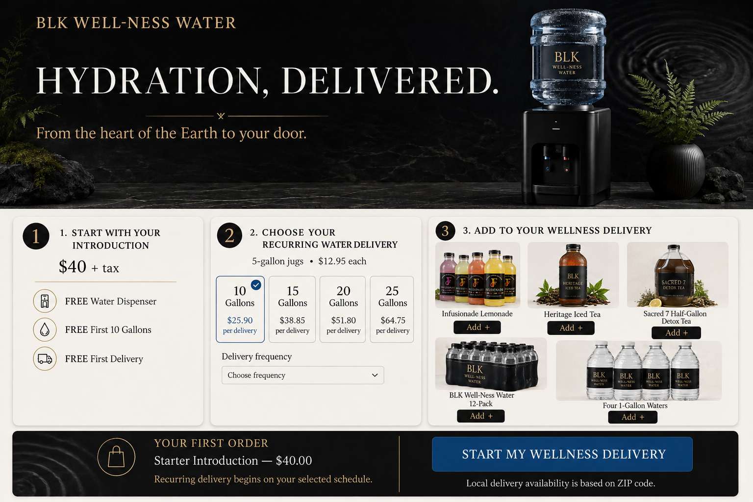 Introduction Blk Wellness Water Delivery