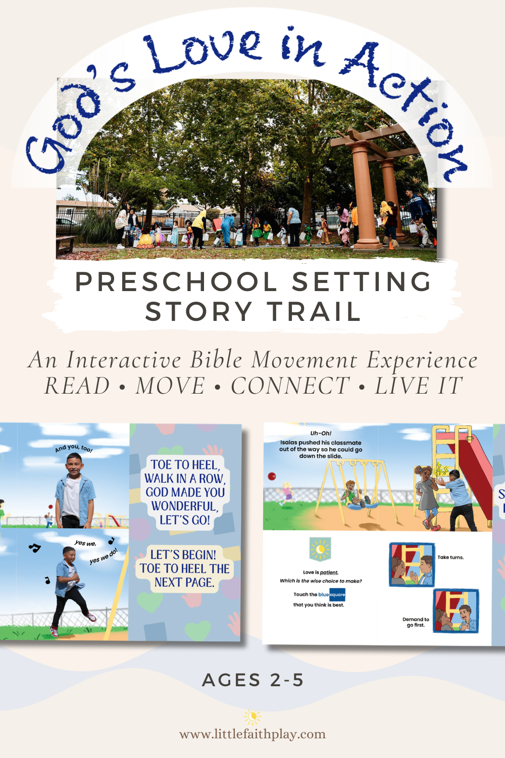 Story Trial Experience God's Love in Action: Preschool Setting ~ $6.99