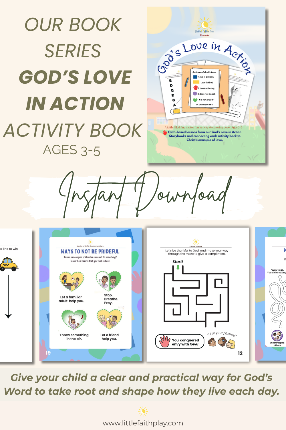 God's Love in Action Activity Book ~ 7.99