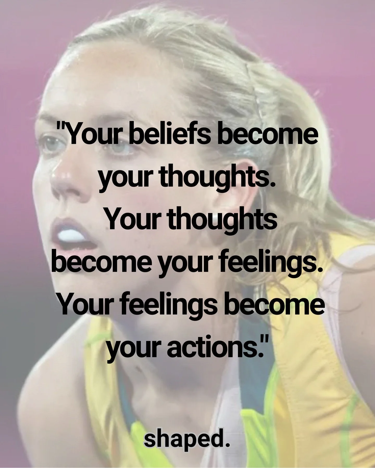 "Your beliefs become your thoughts.⁠
Your thoughts become your feelings.⁠
Your feelings become your actions."⁠
⁠
Tomorrow with Ex Hocky Roo's Fiona Ryan.⁠
.⁠
.⁠
⁠
#journey #shaped #afl #athlete #vulnerable #aussierules #australianrulesfootb