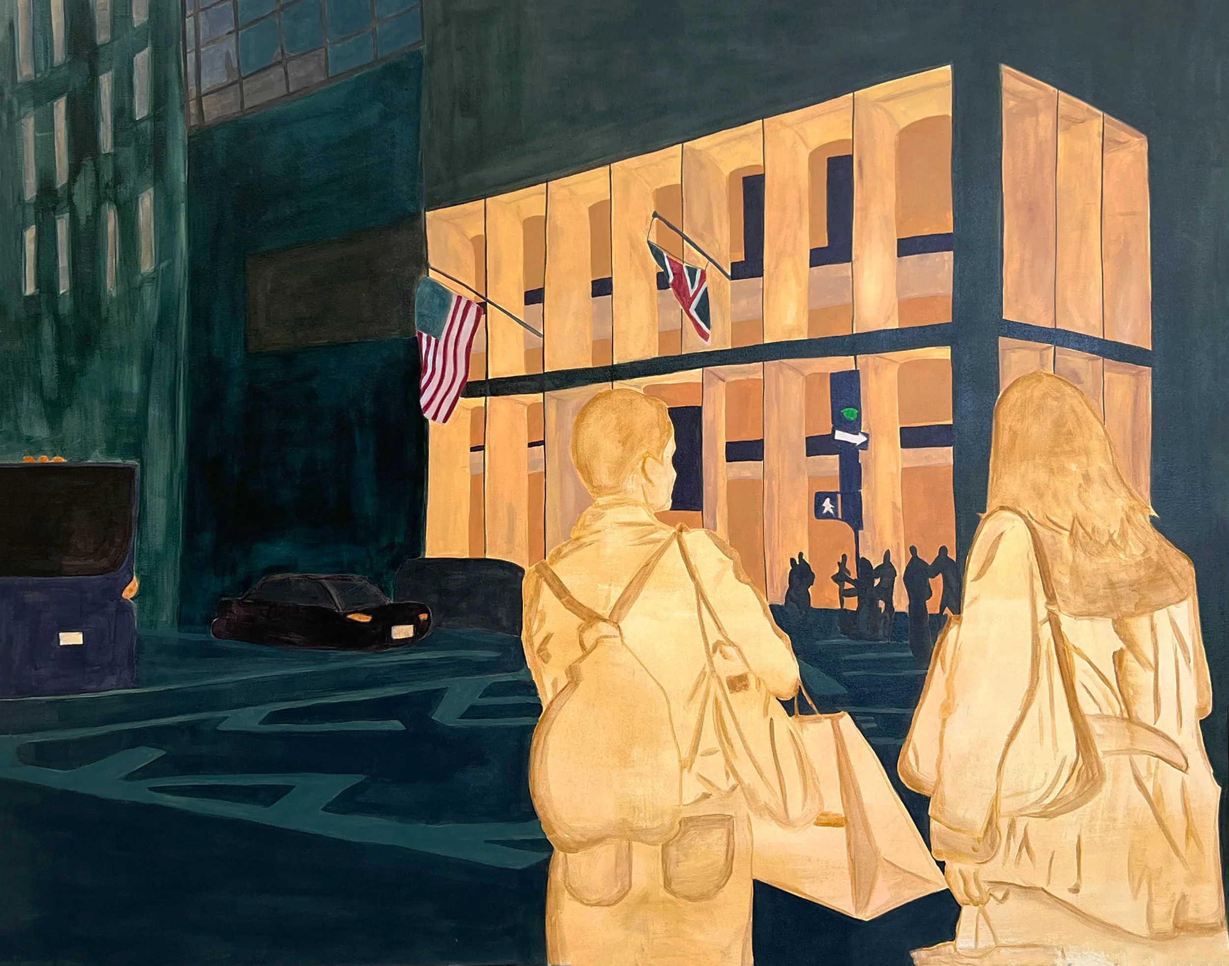 "City Corner"
2025
48x60
Acrylic on canvas