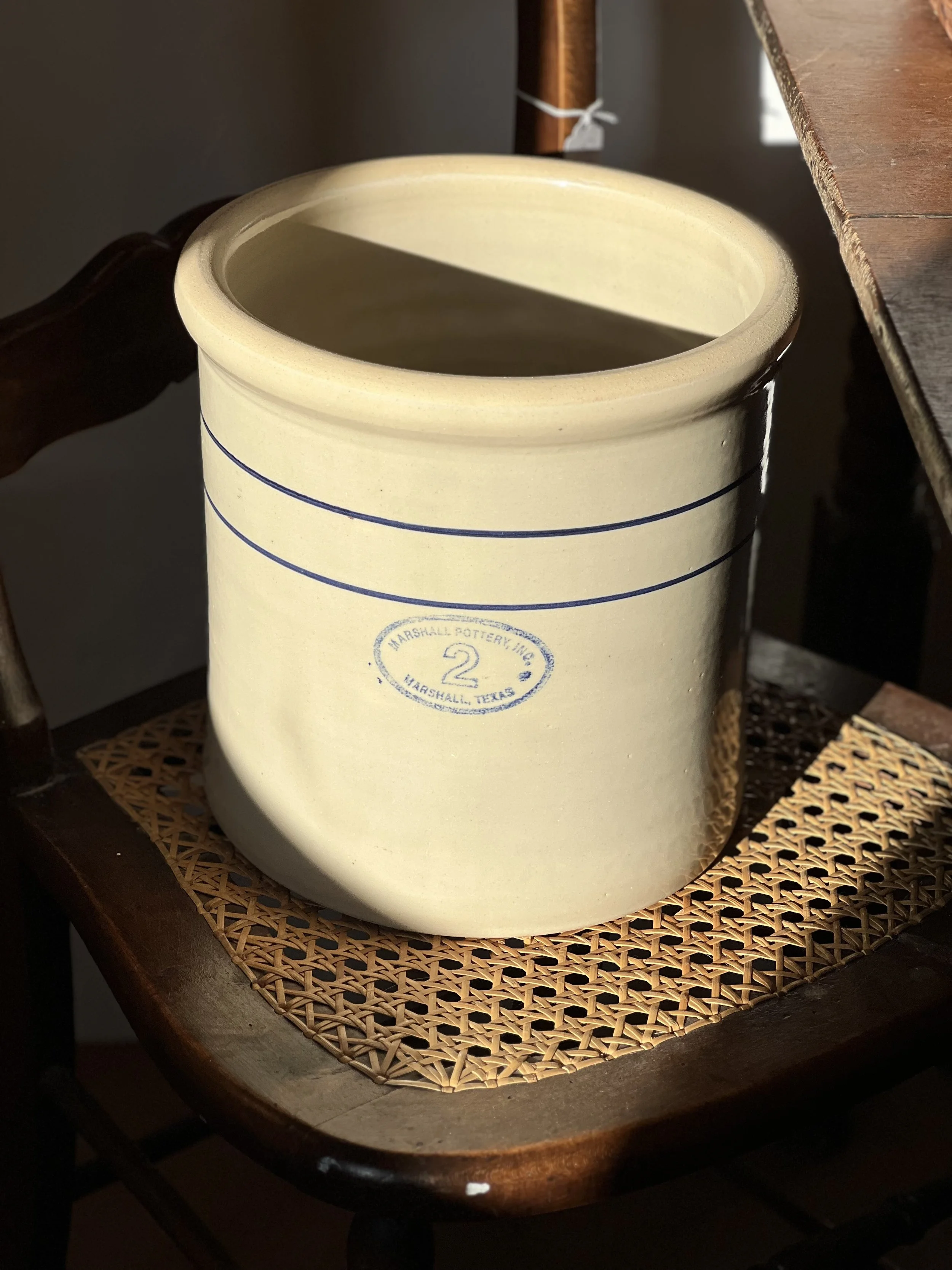 Vintage Marshall Pottery 2 Gallon Crock