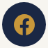 Facebook logo featuring a lowercase 'f' in gold on a dark blue circular background.