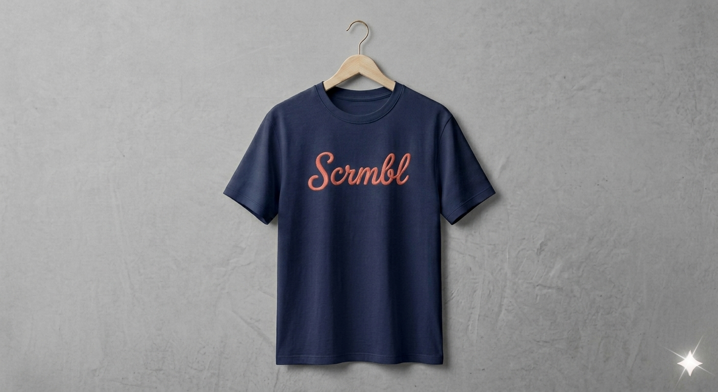 Navy and Coral T shirt front.png