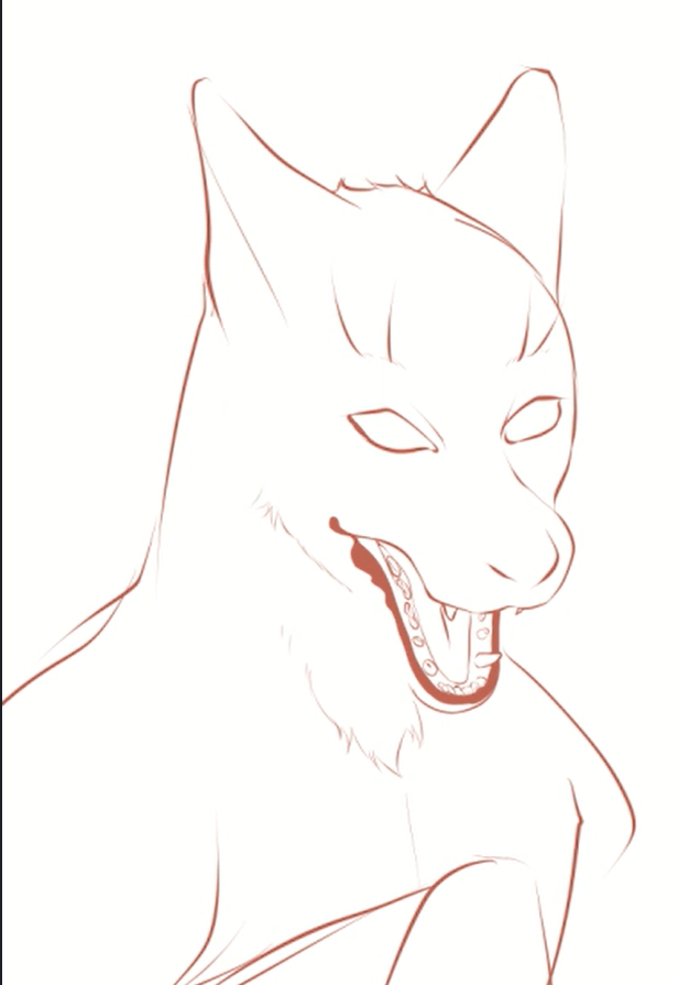 Green Fox Sketch