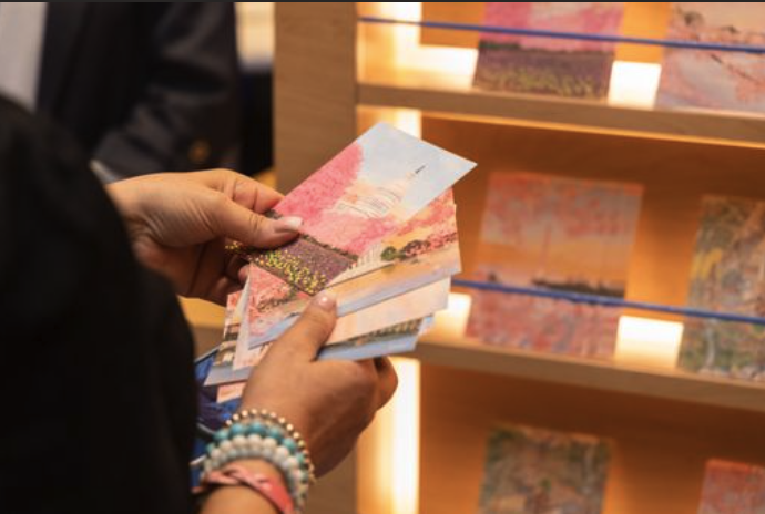 Policymaker postcard station