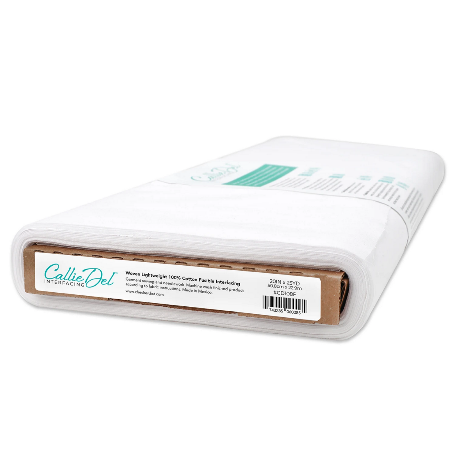 Callie Del Lightweight 100% Cotton Woven Fusible Interfacing