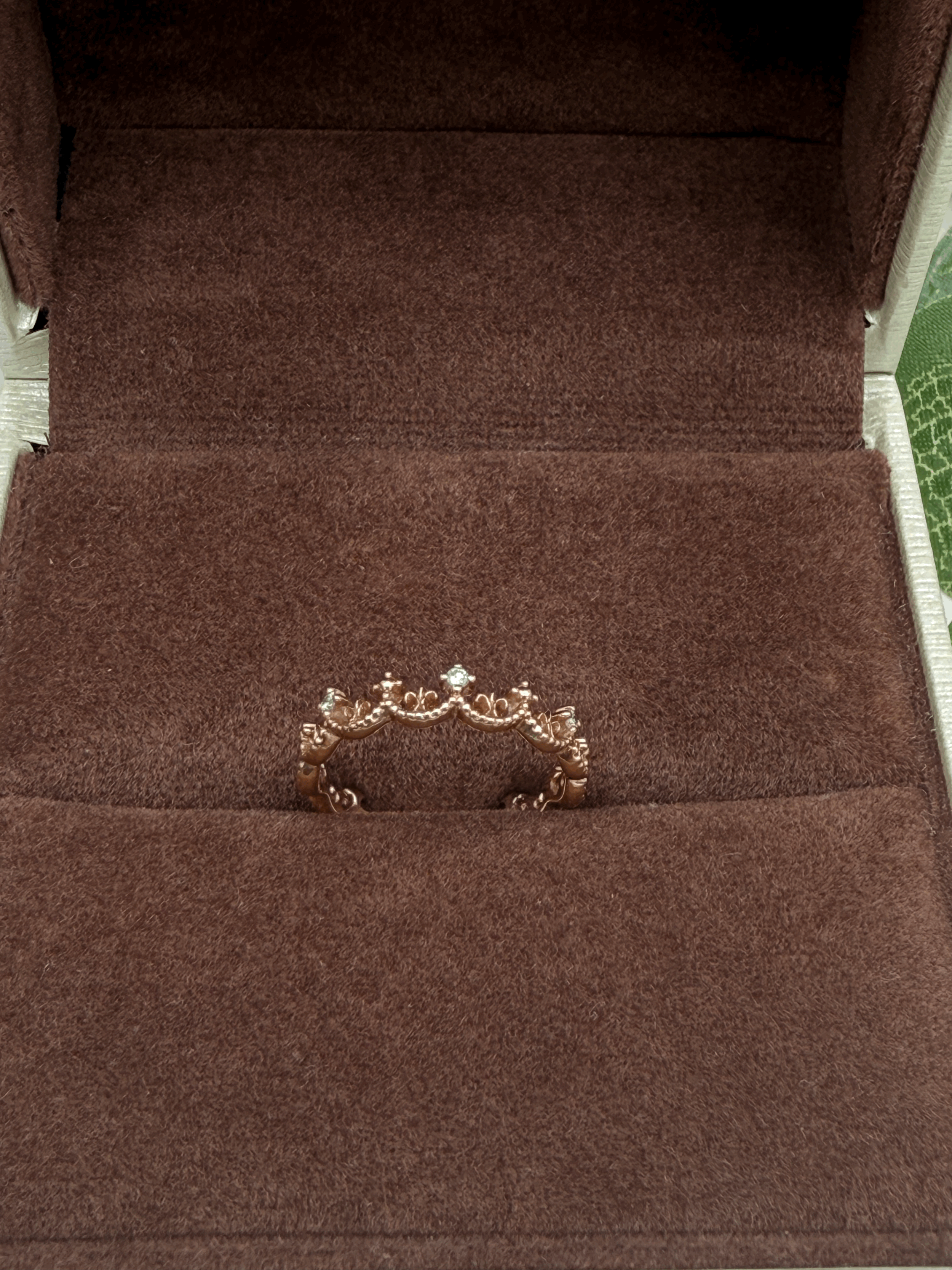 Tiara Diamond Ring in 10k Rose Gold