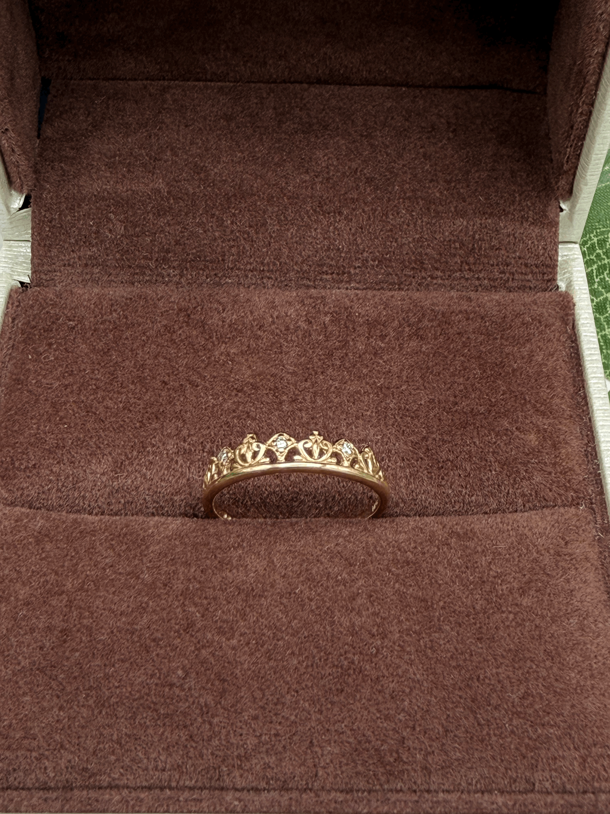 Diamond Tiara Ring in 10k Yellow Gold