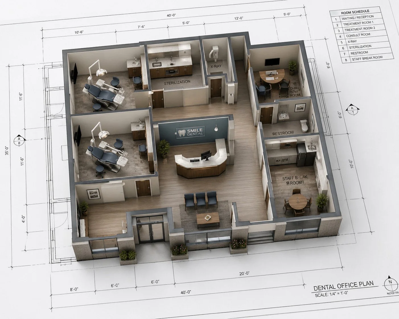 Commercial Design and Rendering