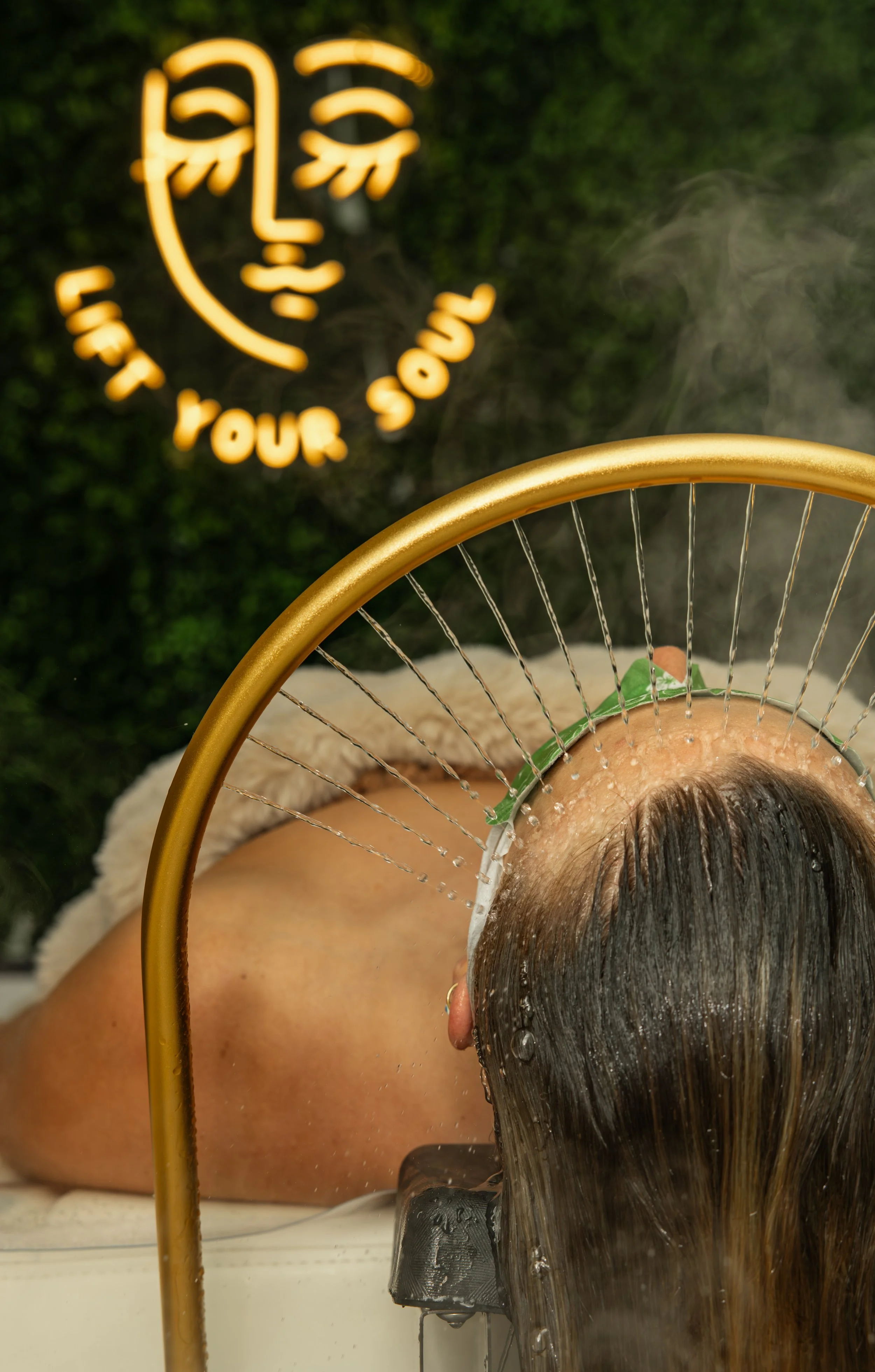lift your soul head spa, halo water therapy, hair wash, relaxation